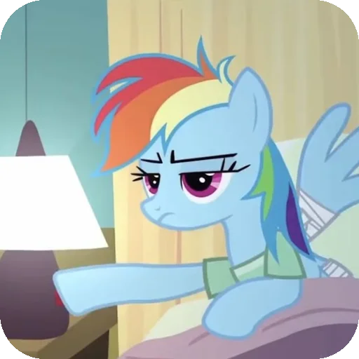 Эмодзи Rainbow Dash MLP
