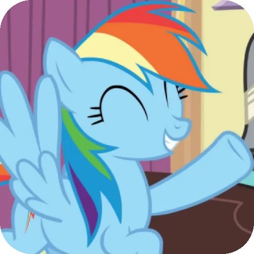 Эмодзи Rainbow Dash MLP