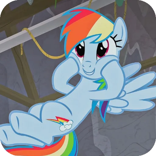 Эмодзи Rainbow Dash MLP