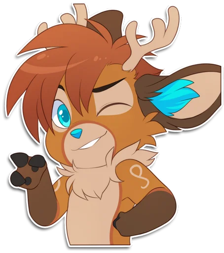 Эмодзи Rho the Reindeer