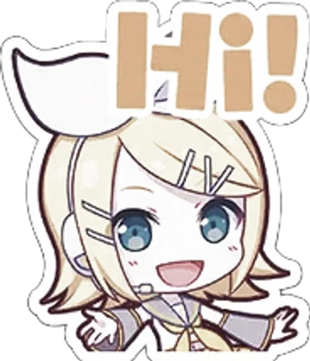Эмодзи Kagamine Rin