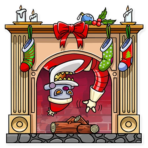 Эмодзи Robo Santa