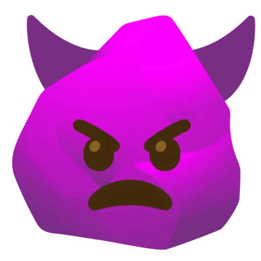 Эмодзи Rock (сделано likeosha)