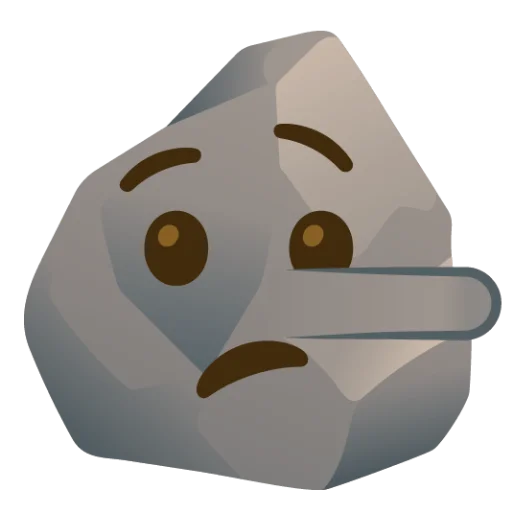 Эмодзи Rock (сделано likeosha)