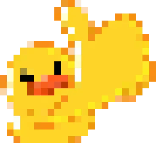 Эмодзи Rofl 8-bit Duck