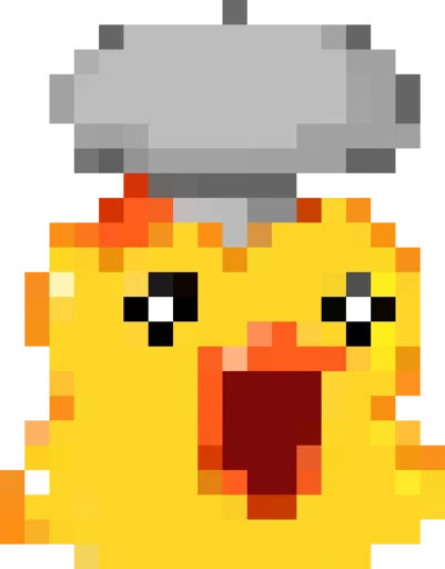 Эмодзи Rofl 8-bit Duck