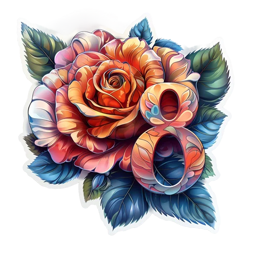 Эмодзи Розы 8 Марта