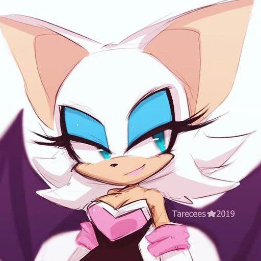 Эмодзи Rouge the Bat | Летучая мышь Руж