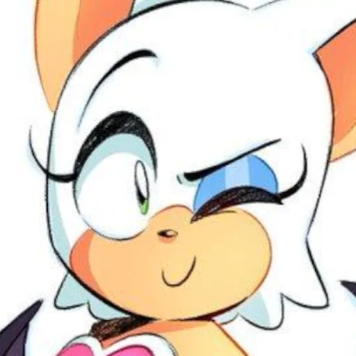 Эмодзи Rouge the Bat | Летучая мышь Руж