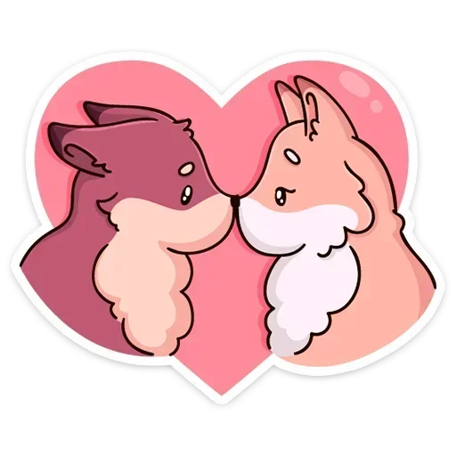 Эмодзи Рози и Вайлет без надписей