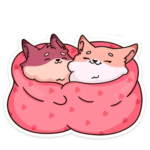 Эмодзи Рози и Вайлет без надписей