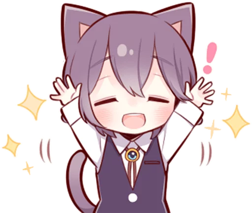 Эмодзи Russian Blue Kitten