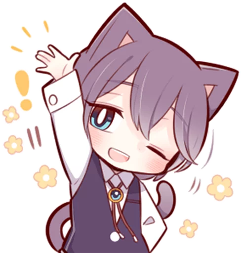 Эмодзи Russian Blue Kitten