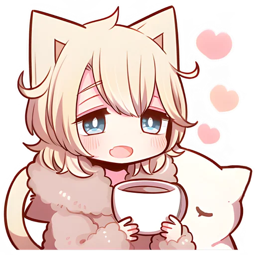 Эмодзи Соннный котенок