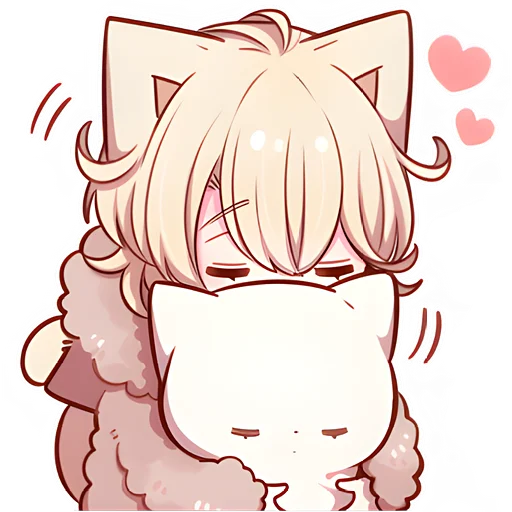 Эмодзи Соннный котенок