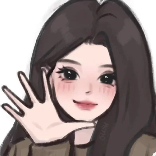 Эмодзи Cute Girls