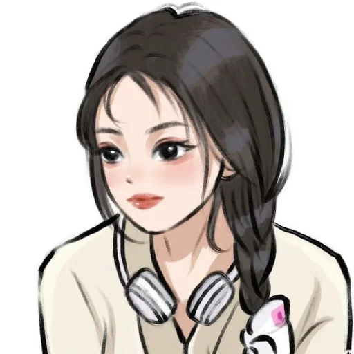 Эмодзи Cute Girls