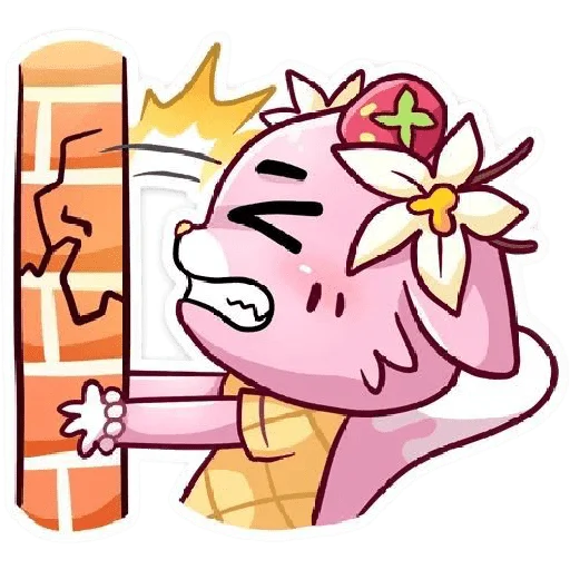 Эмодзи КЛУБНИЧНАЯ ВАНИЛЬКА