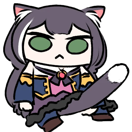 Эмодзи Sad Kyaru-chan