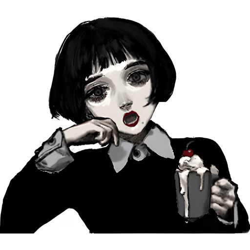 Эмодзи Грустная девочка