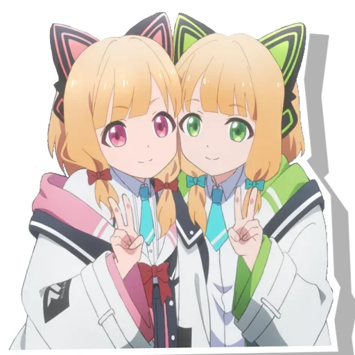 Эмодзи Midori & Momoi | Blue Archive