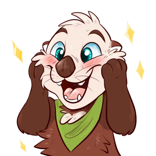 Эмодзи Otters: Sake and Tako!