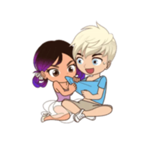 Эмодзи Sam and Sally