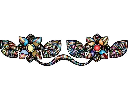 Эмодзи Separator Flower Thick