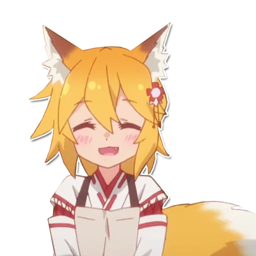 Эмодзи Заботливая лиса Сэнко-сан