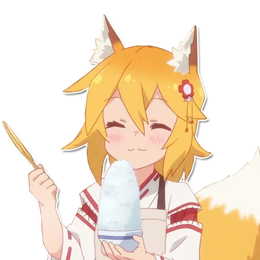 Эмодзи Заботливая лиса Сэнко-сан