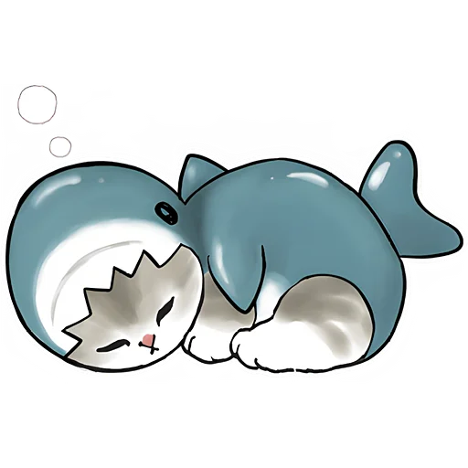 Эмодзи Акулы и котята