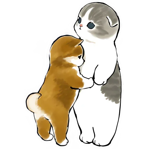 Эмодзи Шиба и Нян котик