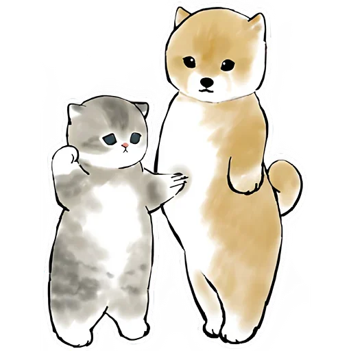 Эмодзи Шиба и Нян котик