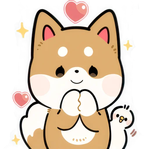 Эмодзи Милый Шиба