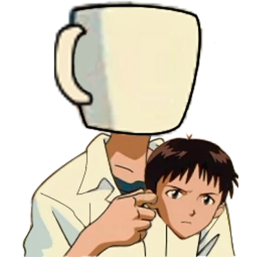 Эмодзи SHINJI WITH A FUCKING CUP