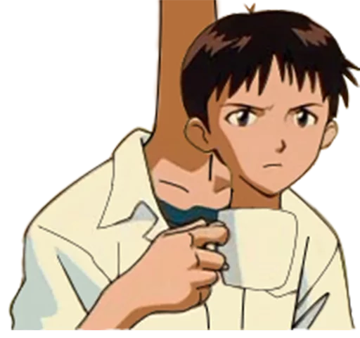 Эмодзи SHINJI WITH A FUCKING CUP