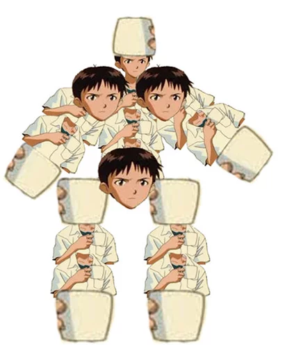 Эмодзи SHINJI WITH A FUCKING CUP