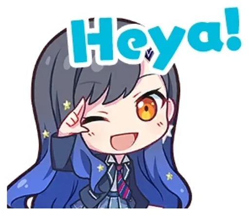 Эмодзи штампики с Ан!