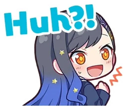 Эмодзи штампики с Ан!