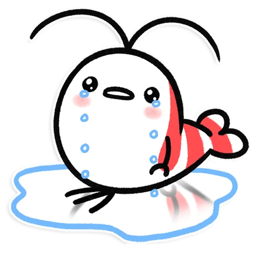 Эмодзи Shy Shrimp