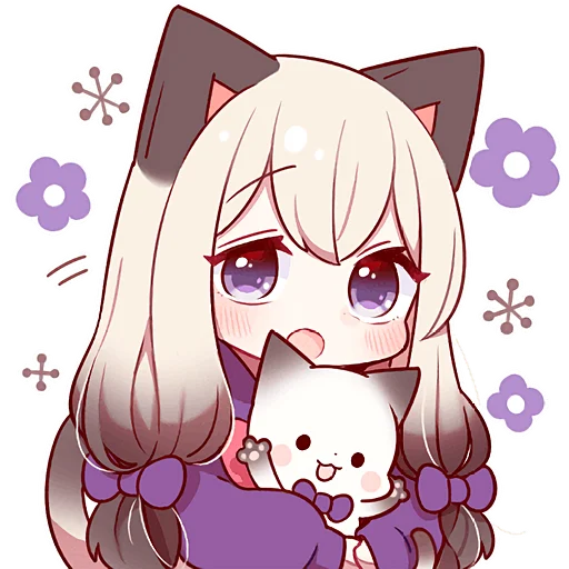 Эмодзи Сиамская кошечка 2