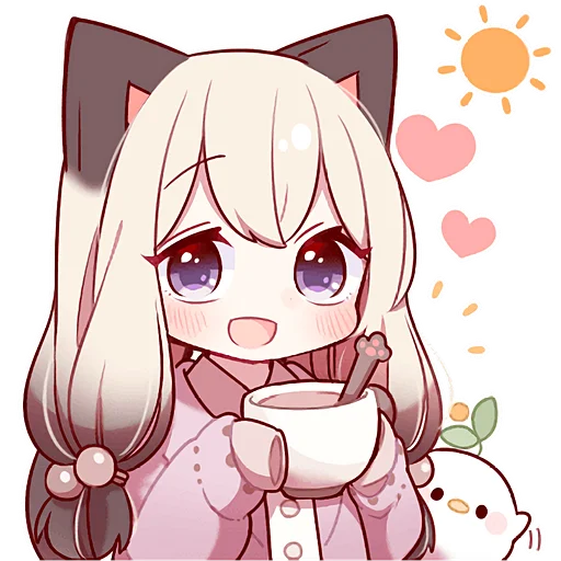 Эмодзи Сиамская кошечка 2