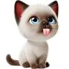 Эмодзи Сиамский котик