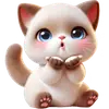 Эмодзи Сиамский котик