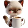Эмодзи Сиамский котик