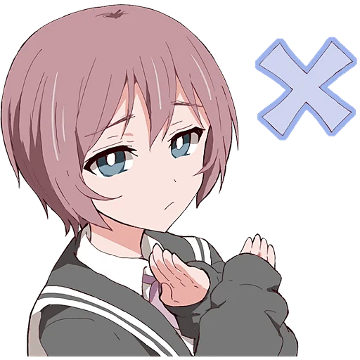 Эмодзи Молчаливая тян