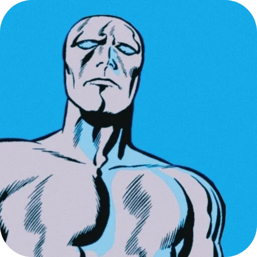 Эмодзи Silver Surfer