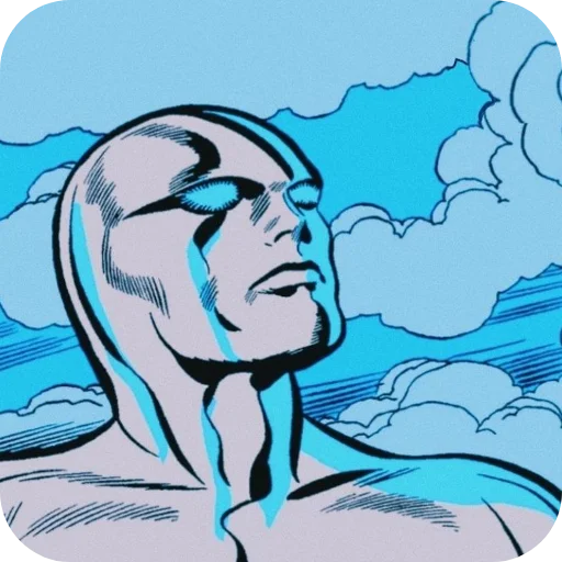 Эмодзи Silver Surfer