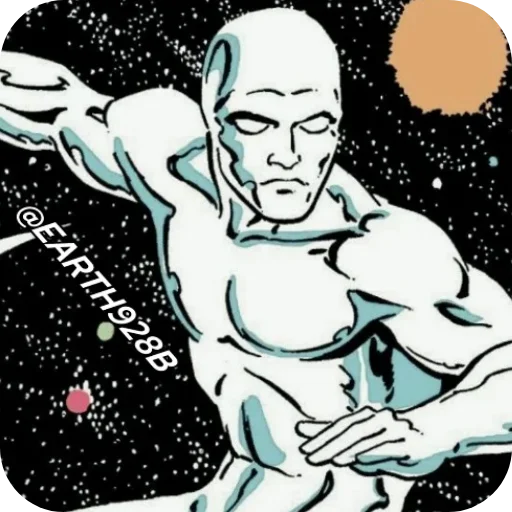 Эмодзи Silver Surfer