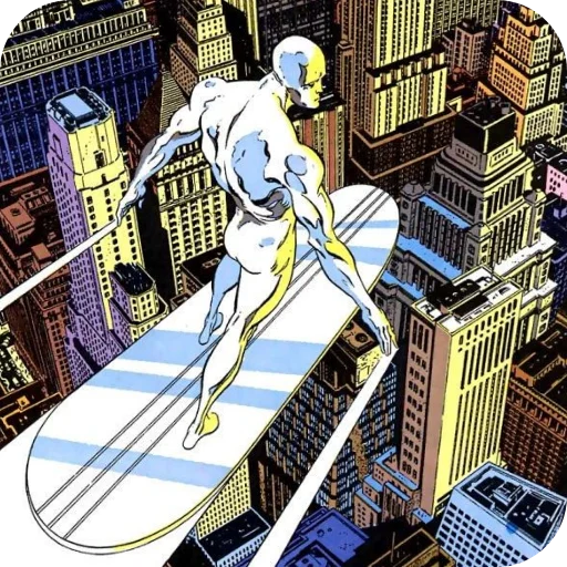 Эмодзи Silver Surfer